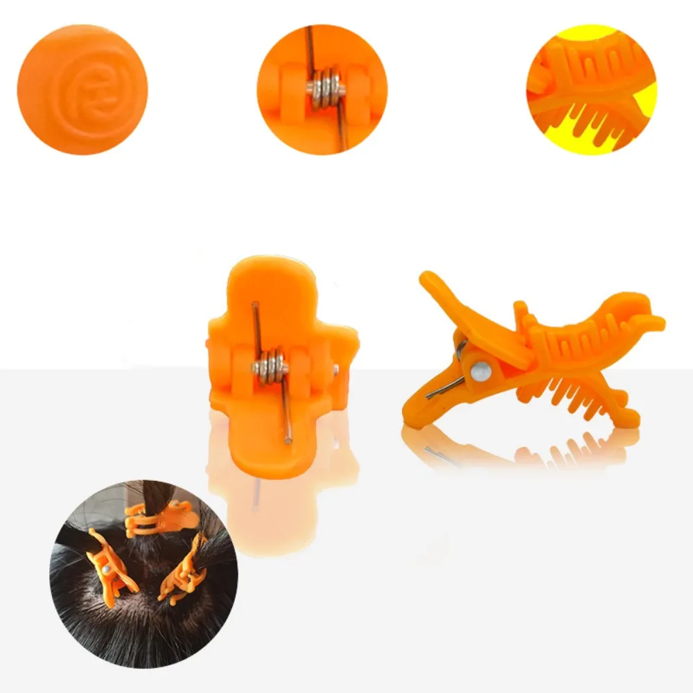 

10Pcs Reusable Perm Hair Clip Salon Barbershop Short Hair Perm Tool Heat Resistance Hook Loop Hair Curl Styling Clamps
