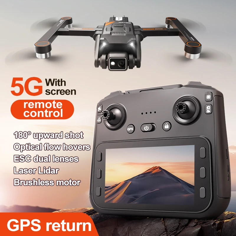 RG700 PRO GPS Drone 8K Professional HD Dual Camera With Screen 5G WIFI 360°Obstacle Avoidance Brushless Foldable Quadcopter Dron