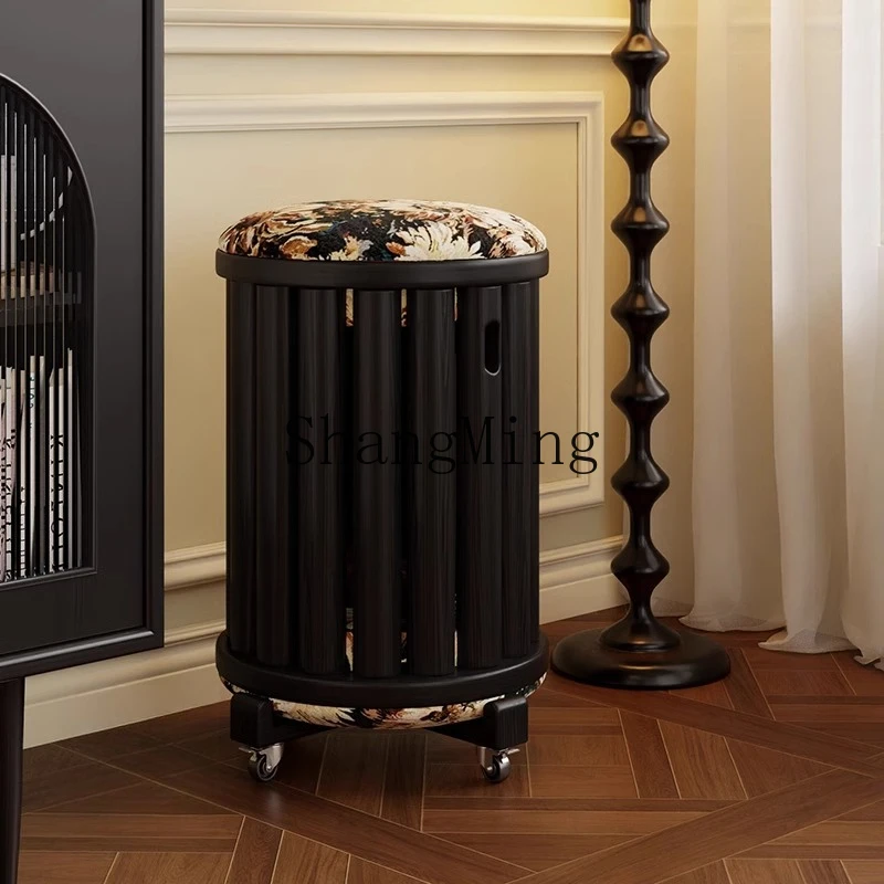 CL   luxury high-end soft bag low stool stackable with pulley stacking music dining table spare stool chair