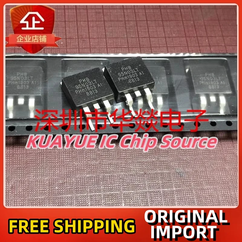 10PCS-30PCS  PHB95N03LT   95N03LT   TO263   95A  30V  Brand New In Stock, Can Be Purchased Directly From Shenzhen Huayi Electro