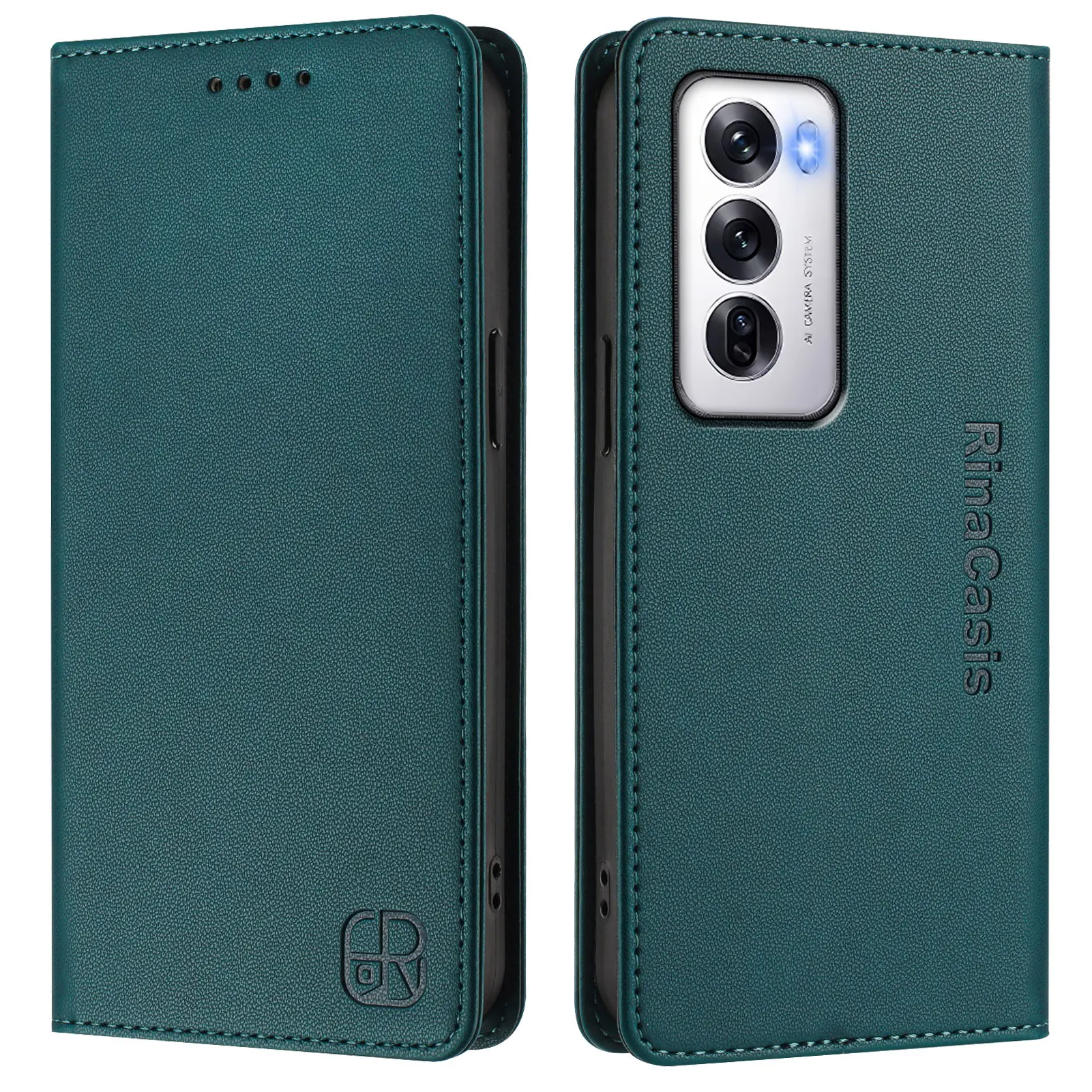 Luxury Magnetic Leather Flip Phone Case for OPPO Reno 13 12 