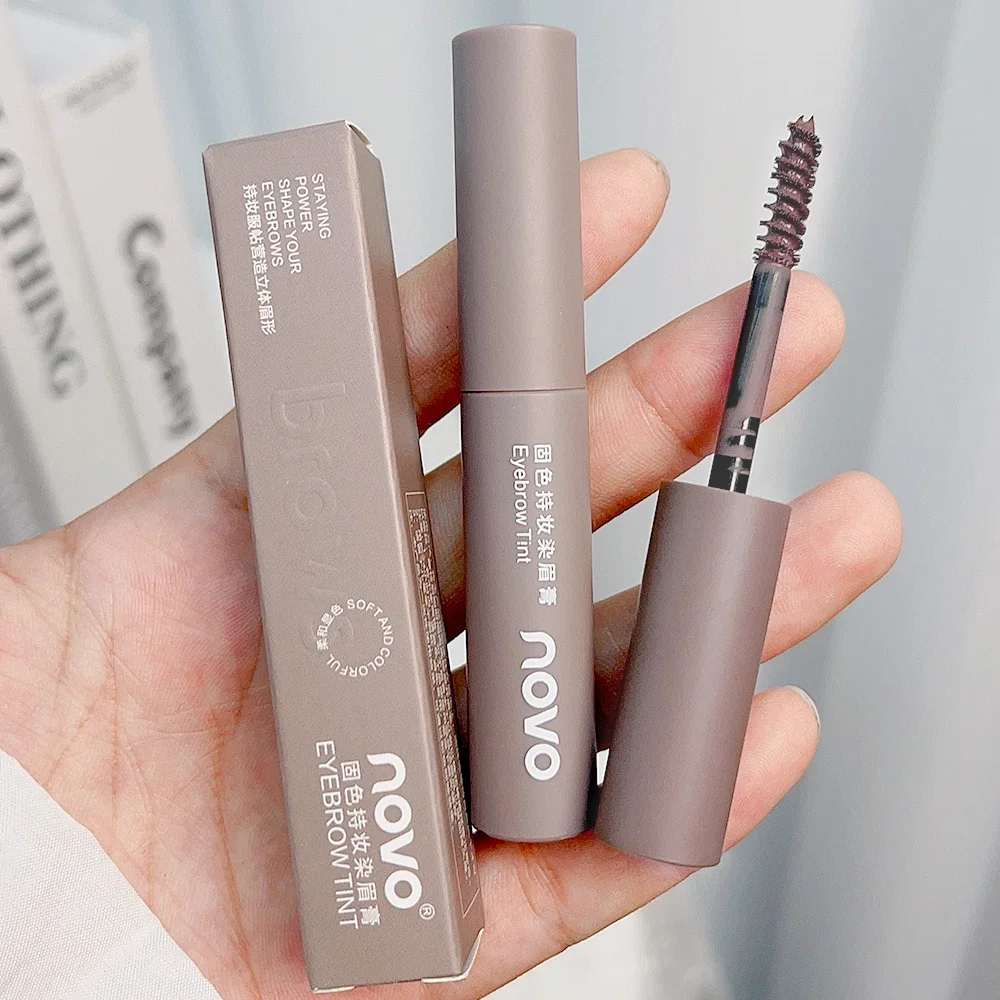Impermeabile Naturale Liquido Tintura Crema Per Sopracciglia Durata Asciugatura Rapida Marrone Grigio Tintura Sopracciglia Esaltatori Mascara Tinta Cosmetici