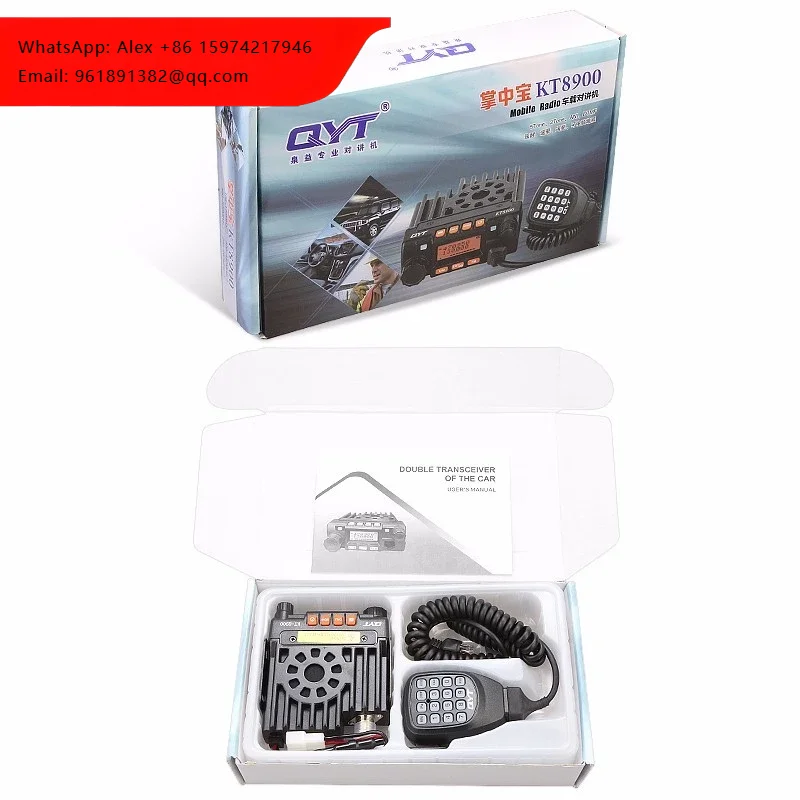 Фото Горячая распродажа: QYT 8900 Mini VHF/UHF, 25 Вт, двухдиапазонная базовая/мобильная радиостанция, 136-174 МГц VHF, 400-480 МГц UHF, портативная любительская радиостанция