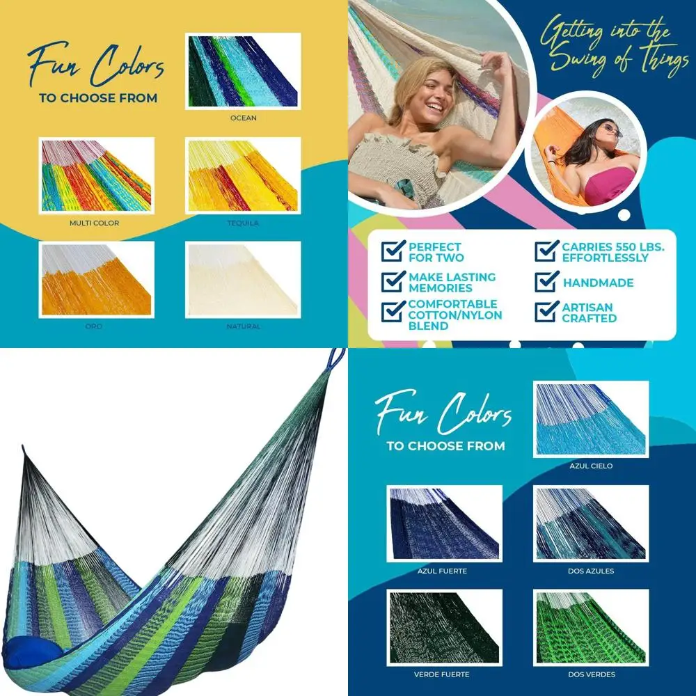 

Caribbean-Inspired Double Hammock for Relaxation