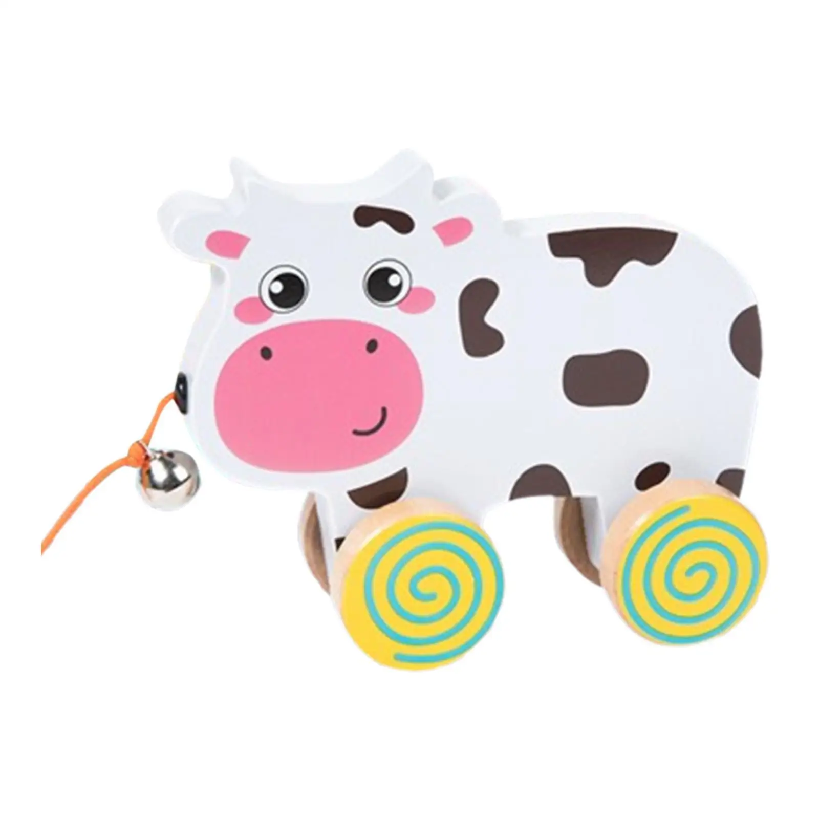 

Прогулочные игрушки, деревянные колеса, игрушка в виде животного для детей, мальчиков и девочек, слон