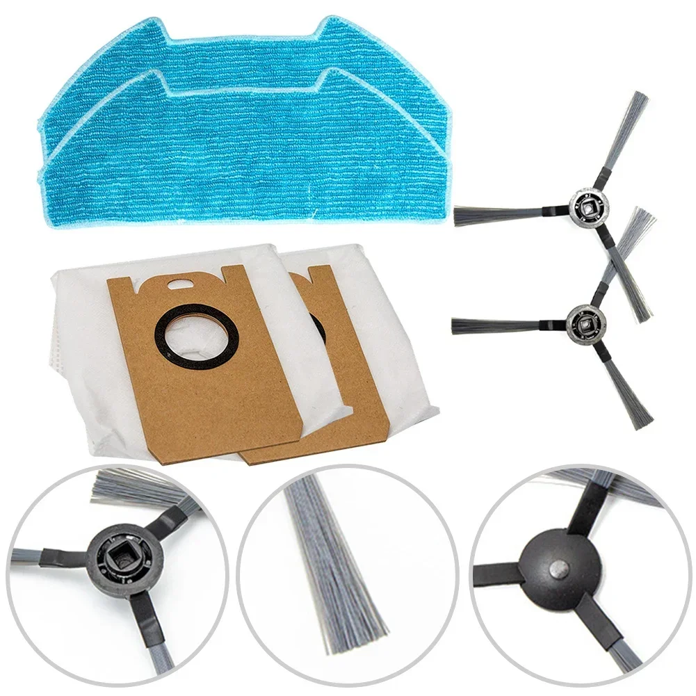 For Redkey R10 Robot Vacuum Cleaner Replacement Mop Cloth Dust Bags Side Brush Kit Home Appliance Accessories
