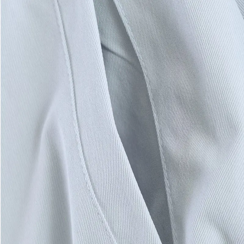 Nlzgsmj 2026 New Spring Autumn Women Stand Collar Drawstring Waist Jacket Loose Long Sleeve Casual Parka Coat view 5