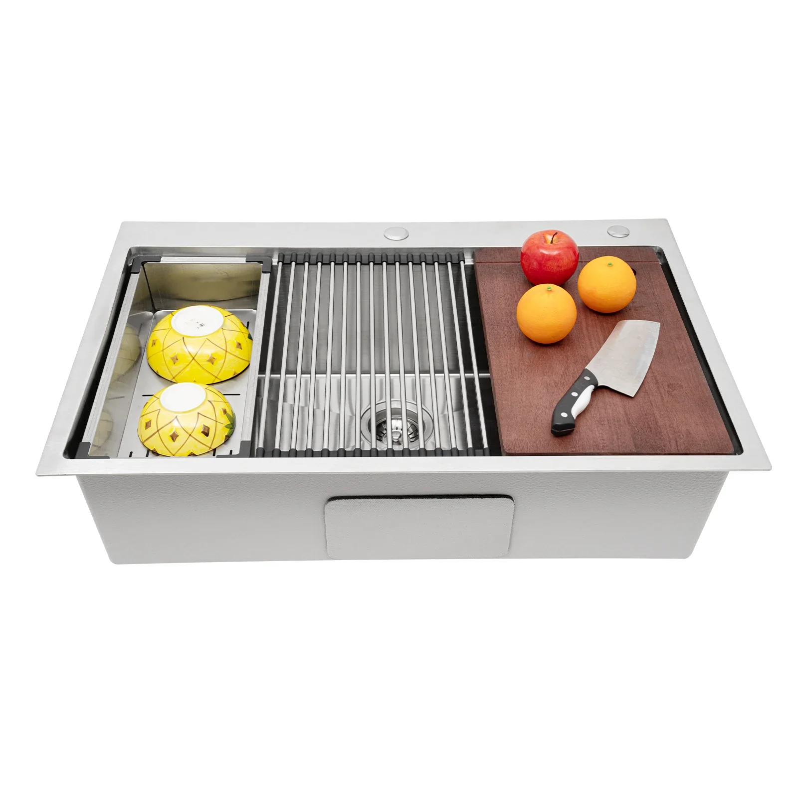 

Large Kitchen Sink (31189 inches) Made of 304 Stainless Steel, Anti-Condensation Coating, Quick Drainage, Noise Reduction