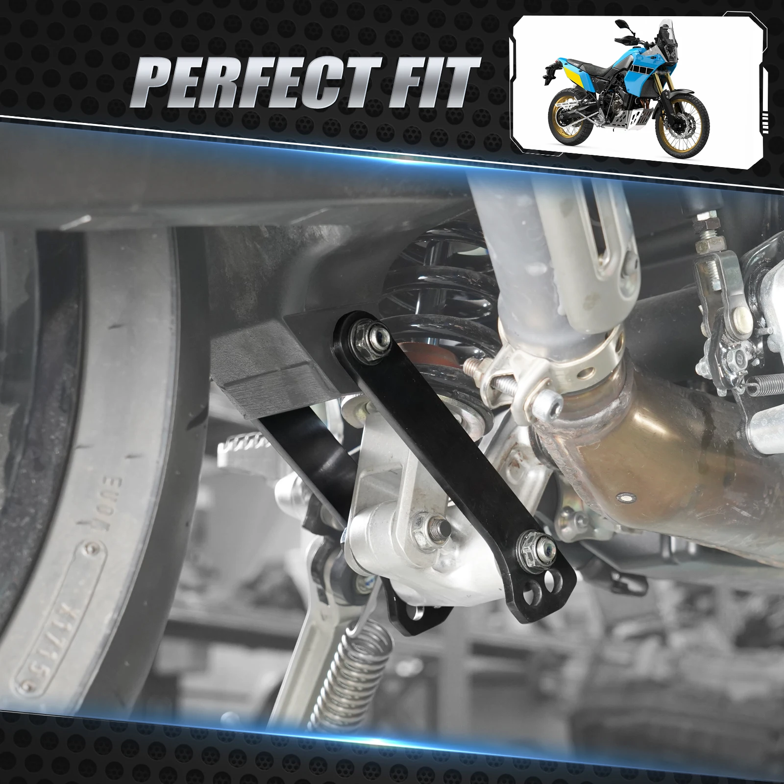 For Yamaha Tenere 700 T700 XTZ700 Rally Edition 2020-2024 Motorcycle Suspension Lowering/Raising Links Lower 18/30MM Raise 12MM - Image 3