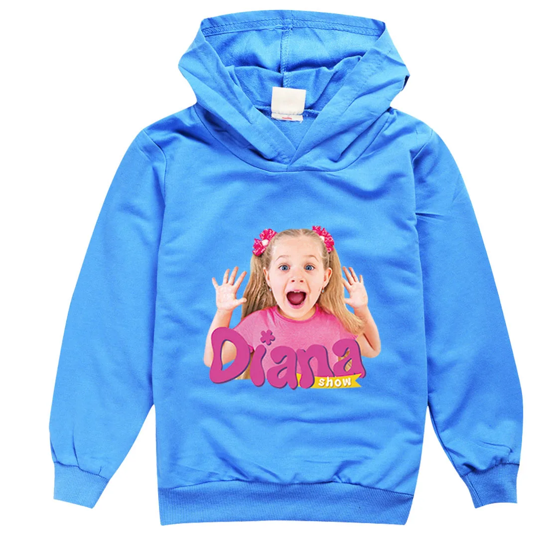 Diana and Roma Hoodie Kids Long Sleeve Coats Children Spring Autumn Jumper Boys Cartoon Hooded Sweatshirts Girls Fashion Clothes