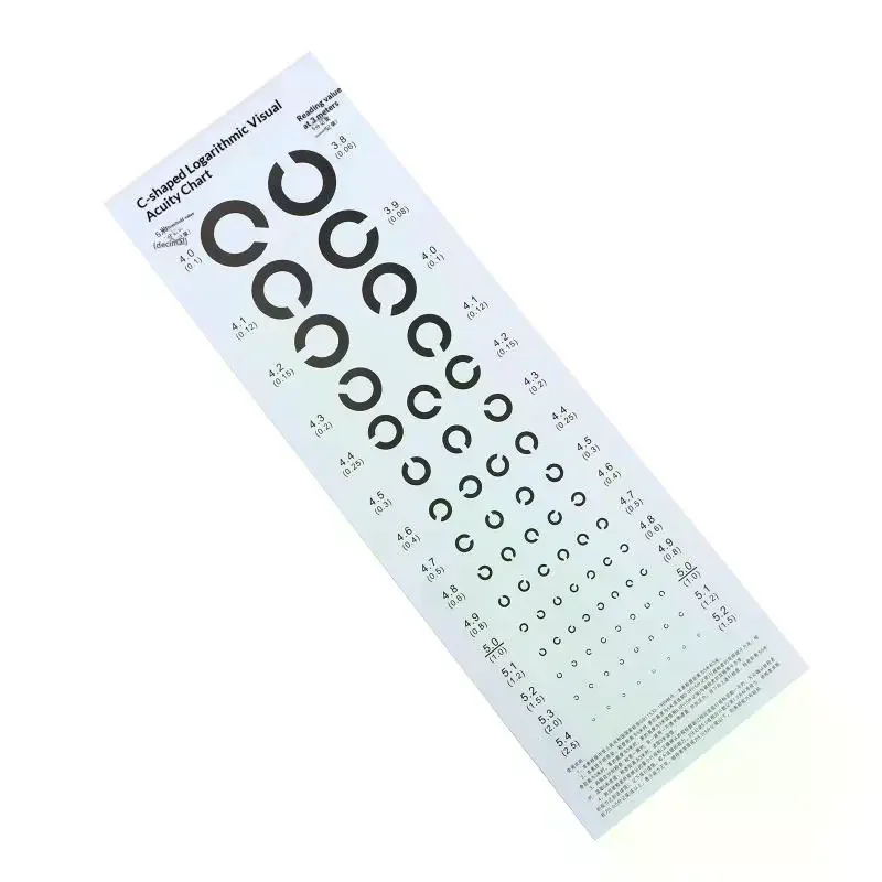 Near Vision Test Cards Vision Chart Decimal Broken C For Eye Exams | Medical/Optical Supplies