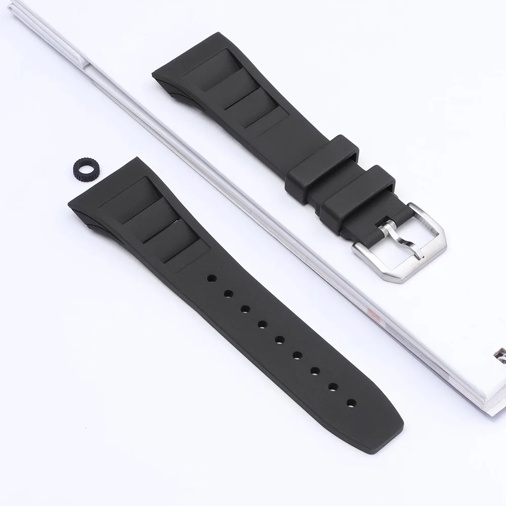 Luxury Transparent Case for Apple Watch Ultra 2 Band 49mm 9 8 7 45mm Modification Kit Rubber Strap for Iwatch Series 6 SE 5 44mm