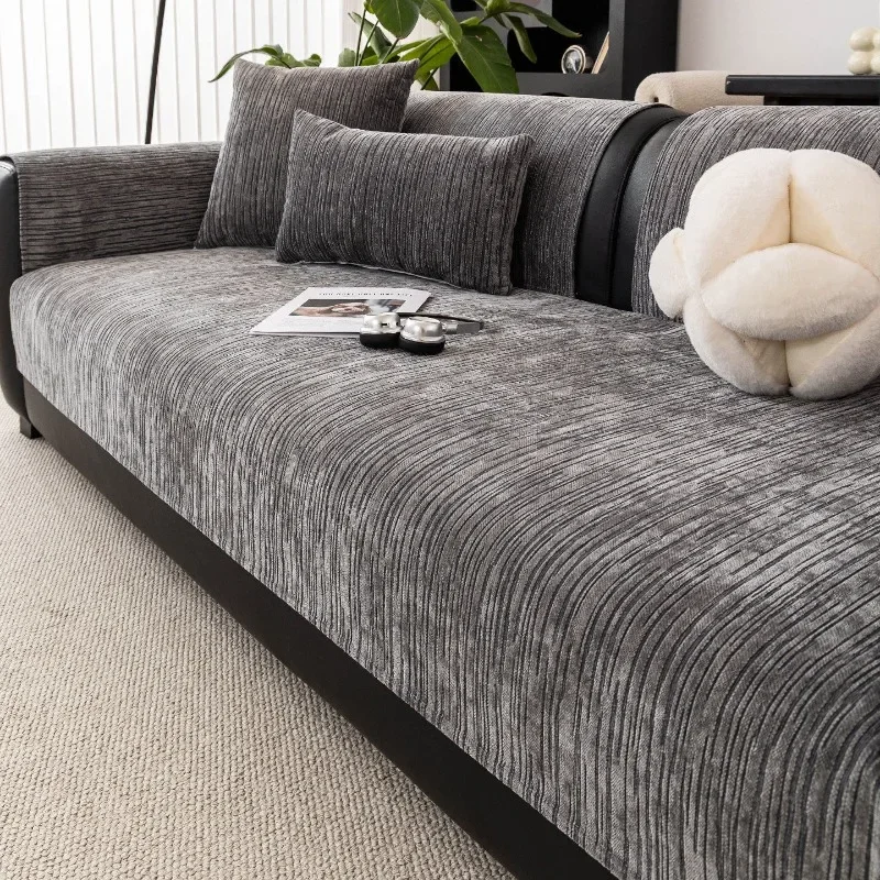 2026 New Snow Neil Sofa Mat Four Seasons Universal Anti Slip Easy  Clean Dustproof Home Soft Install Versatile Sofa Cover Cloth