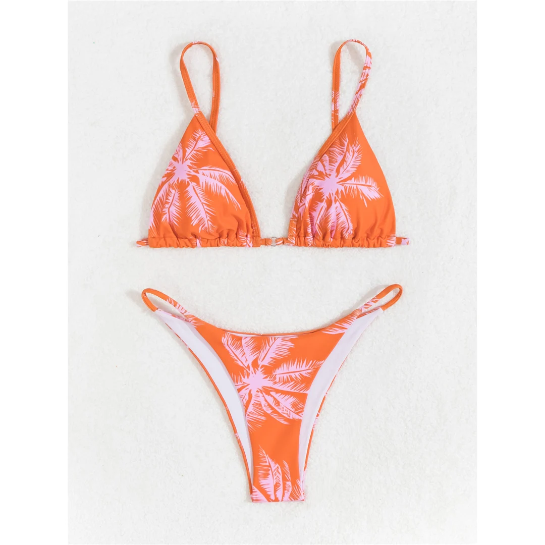 2026 Sexy bedruckter Bikini mit hohem Beinausschnitt und Polsterung, Damen-Badeanzug, zweiteiliger Bikini-Set, Badebekleidung, Badeanzug, Schwimmanzug V5854 – Detail 13