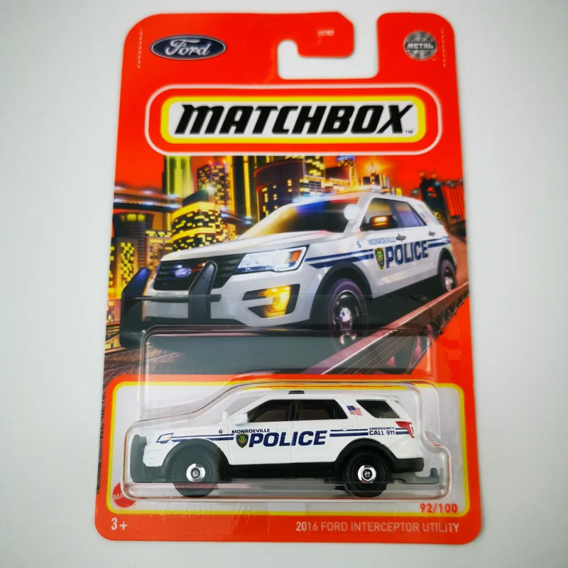 2023 Matchbox Cars 2016 FORD INTERCEPTOR UTILITY 1/64 Die-cast Model Car Toy Vehicles