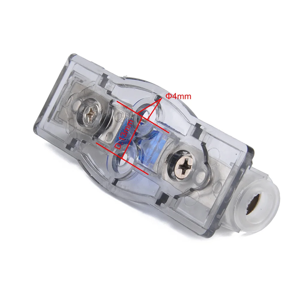 

Car Audio 4/8Ga 60A Inline Dustproof Box For Rv Boat Trailer Bus Vehicle Electrical System Holder 1 Way Fuse Board 60A Fuse