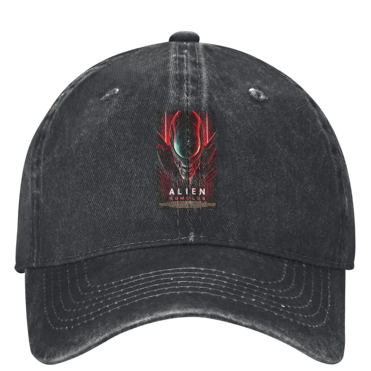 Men Women Alien Romulus Movie 2024 Hats Casual Distressed Denim Sci Fi Horror Eerie Baseball Cap Adjustable