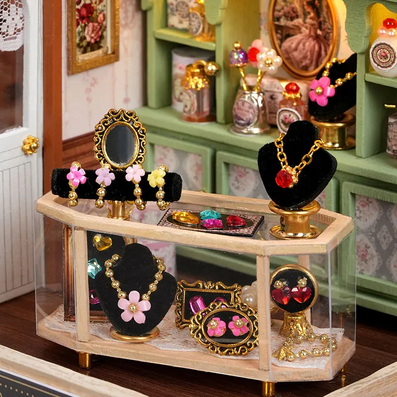 Miniatur-Puppenhaus-Spielzeugset, 3D-Puzzle, zum Selberbauen, handgefertigtes Modell, Zimmer, Schlafzimmer, Heimdekoration, Puppenhäuser, Spielzeug für Geburtstagsgeschenke. – Detail 9