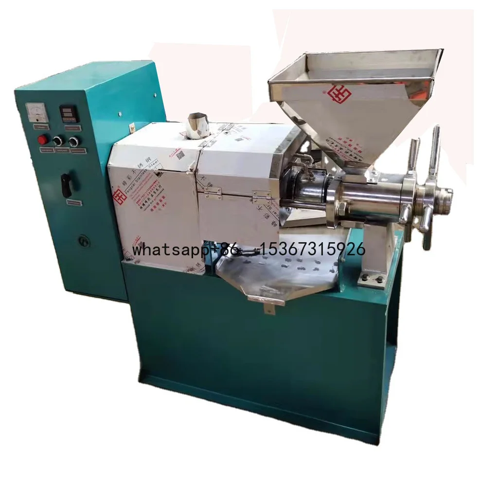 

automatic peanut sunflower coconut oil press machine HJ-PR60B centrifugal oil filter combined use