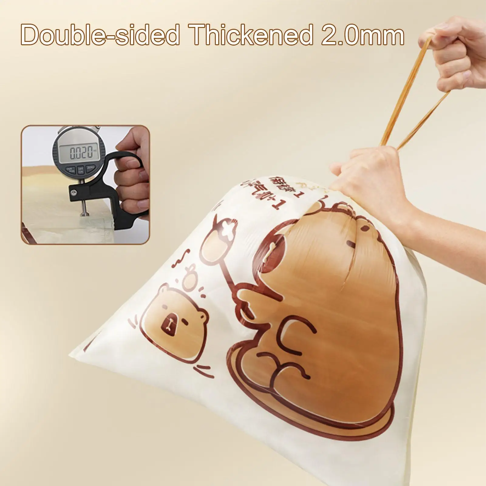 Garbage Bags Drawstring Enclosure Liners Waste Bag For Kitchen For Bathroom Home Outdoor Dorm Apartment Restaurant Hotel
