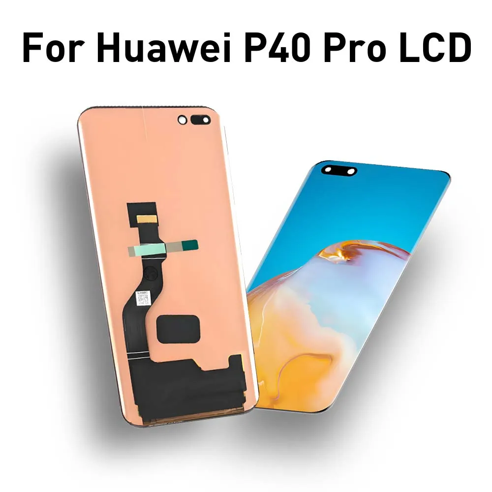 6.58'' AMOLED LCD Display Touch Screen Digitizer For Huawei P40 PRO ELS-NX9 ELS-N04 Replacement Assembly p40 pro Repair Parts