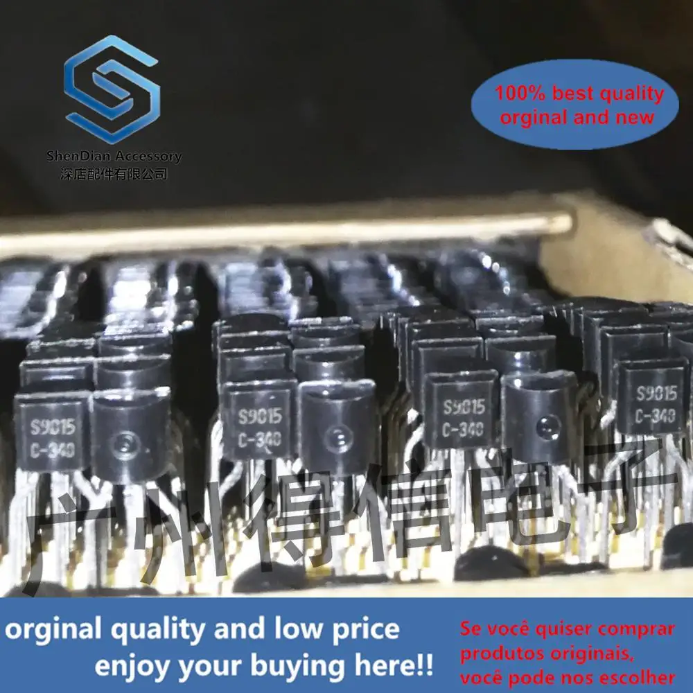 10pcs 100% orginal new SS9015CTA S9015  Low Frequency, Low Noise Amplifier Copper feet  TO-92 real photo