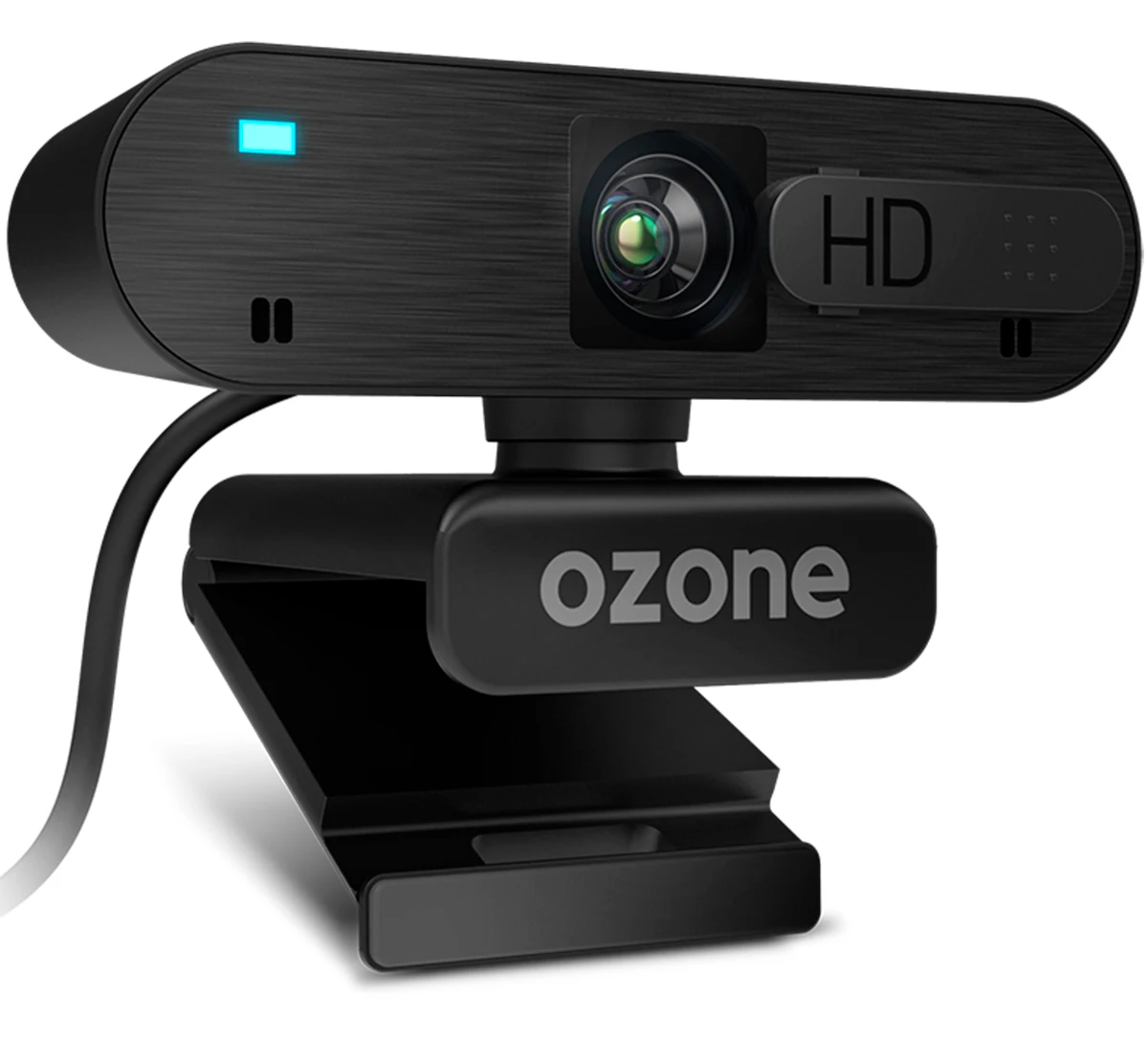 OZONE LIVE X50 Camara - Diseñada para Gaming - Webcam 1080p, 30fps, 2 Microfonos, Autofocus, USB, Negro
