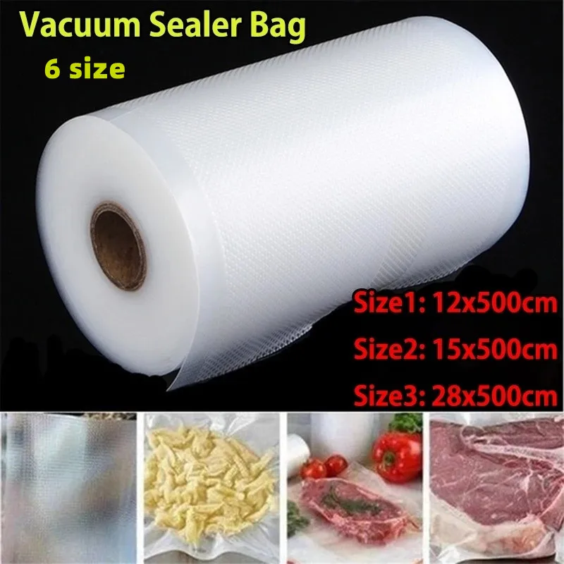 BPA Free Kitchen Vacuum Sealer Bags Reusable Rolls Fresh-keeping Food Saver Storage Bag Package Kitchen Storage and Organization