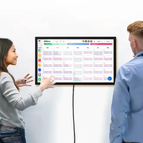 Smart Digital Calendar Family Schedules Planner Chore Chart Electronic Calendar Wall Mount Touchscreen Interactive