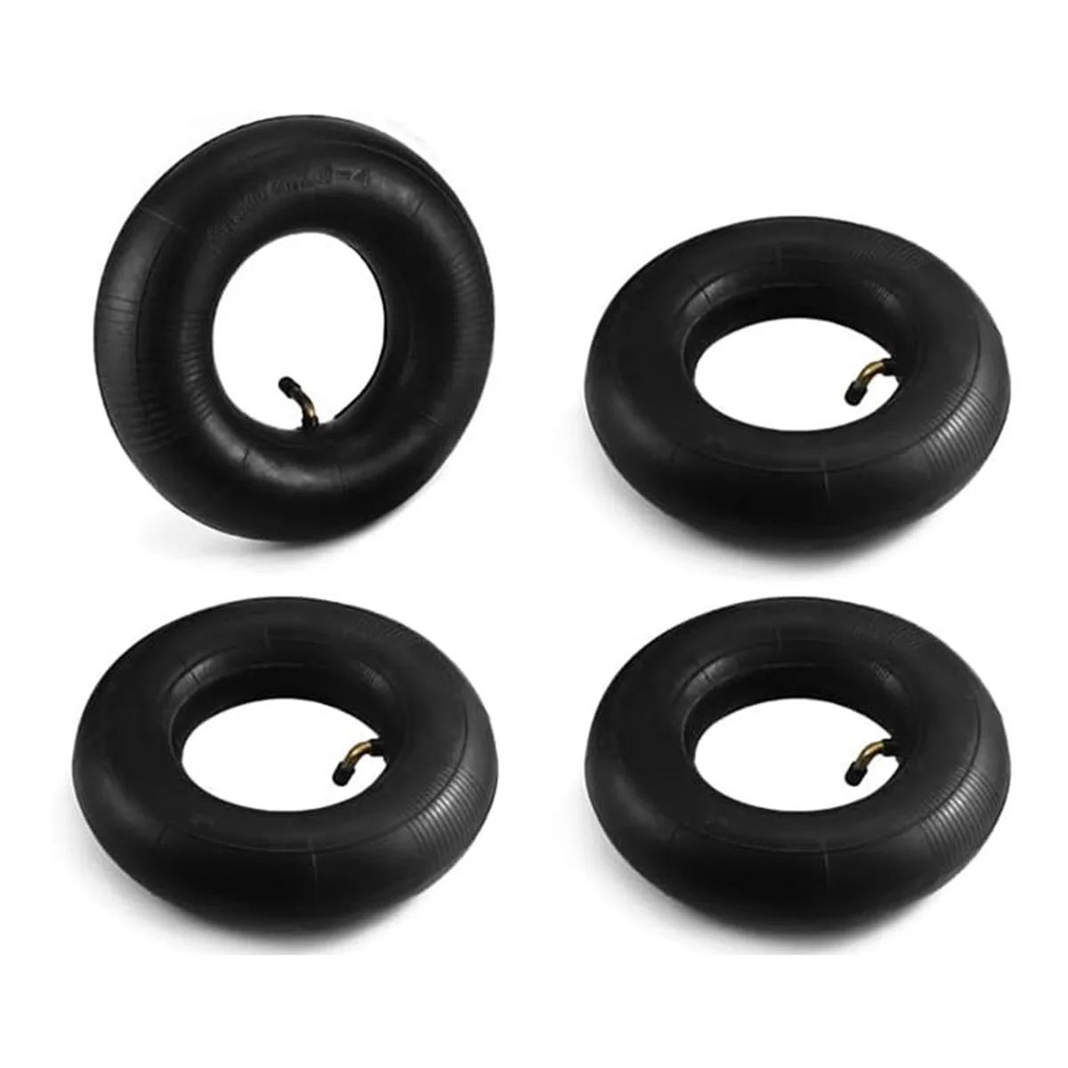 

A002 4 Pack 4.10/3.50-4 Wheelbarrow Inner Tube,Replacement Inner Tubes, Bent Valve, for Lawn , Hand Trucks