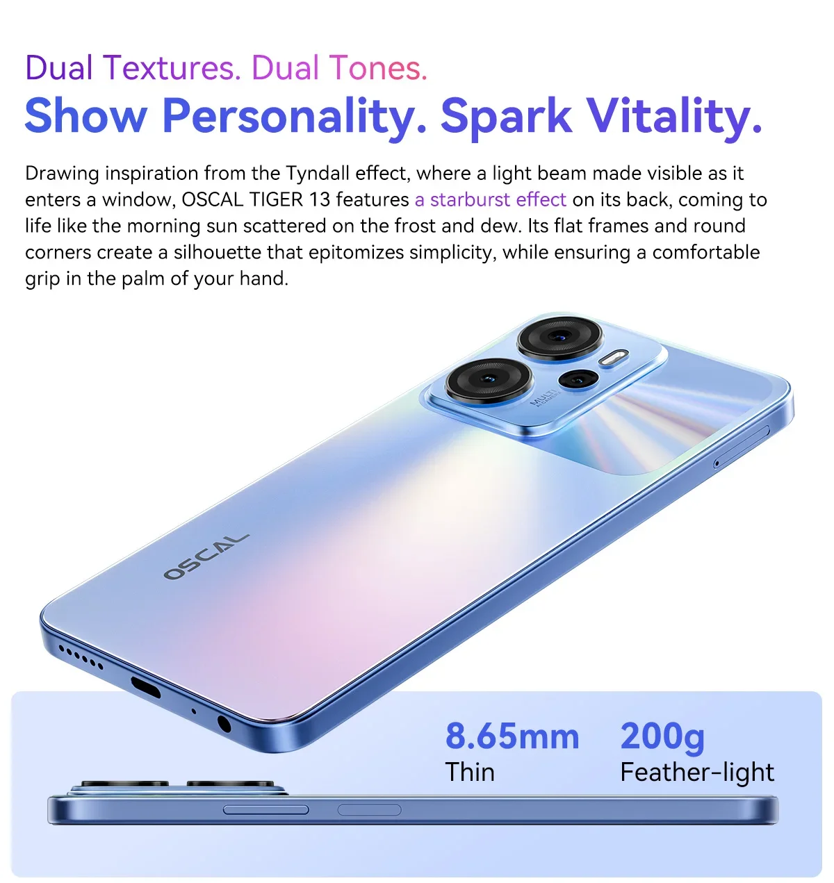 Blackview OSCAL TIGER 13 Smartphone 5G 6.67” IPS Display 50MP