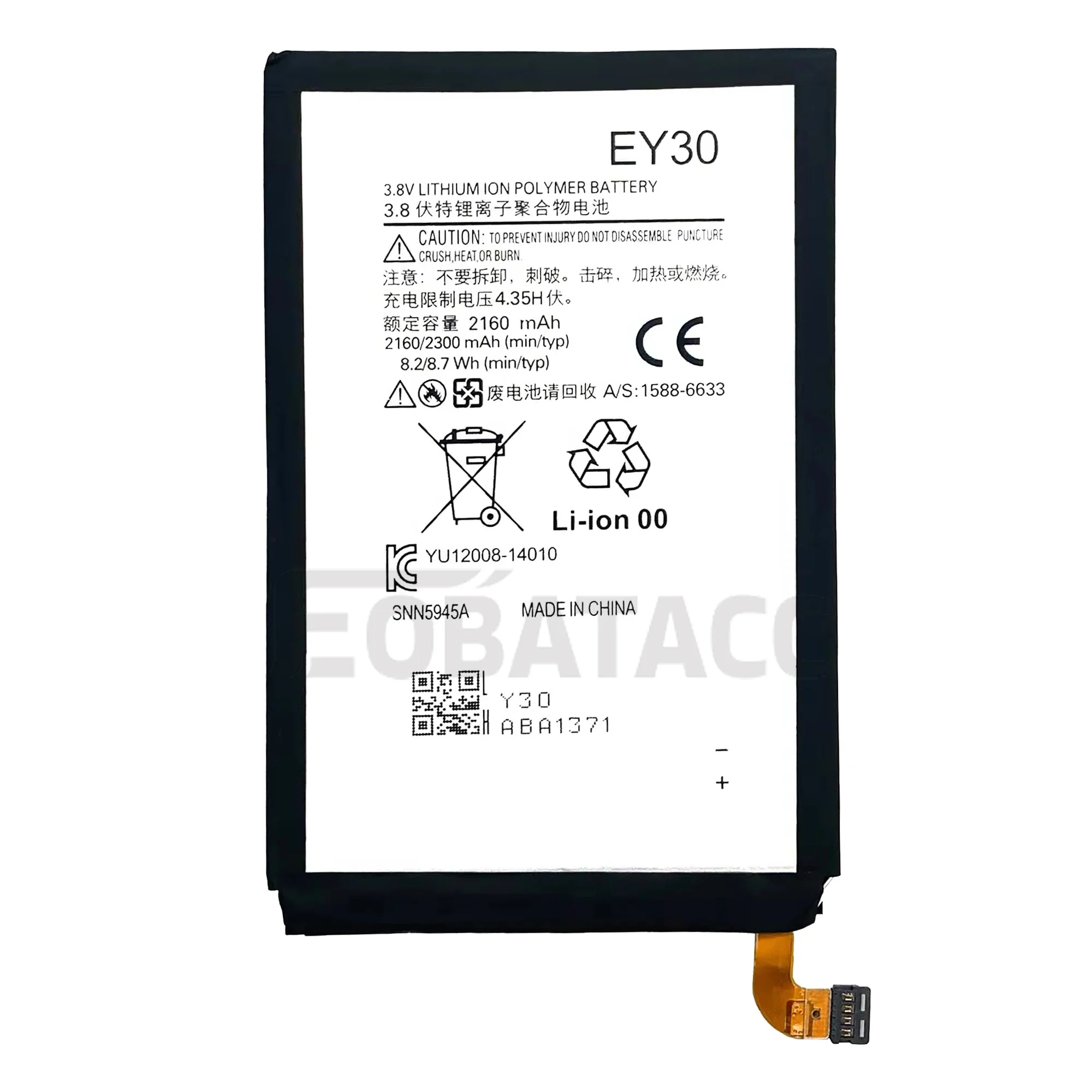 100% New Original Battery EY30  For  Motorola Moto X 2nd Gen/ X2/XT1097/XT1085/XT1092/XT1094  + Free Tools