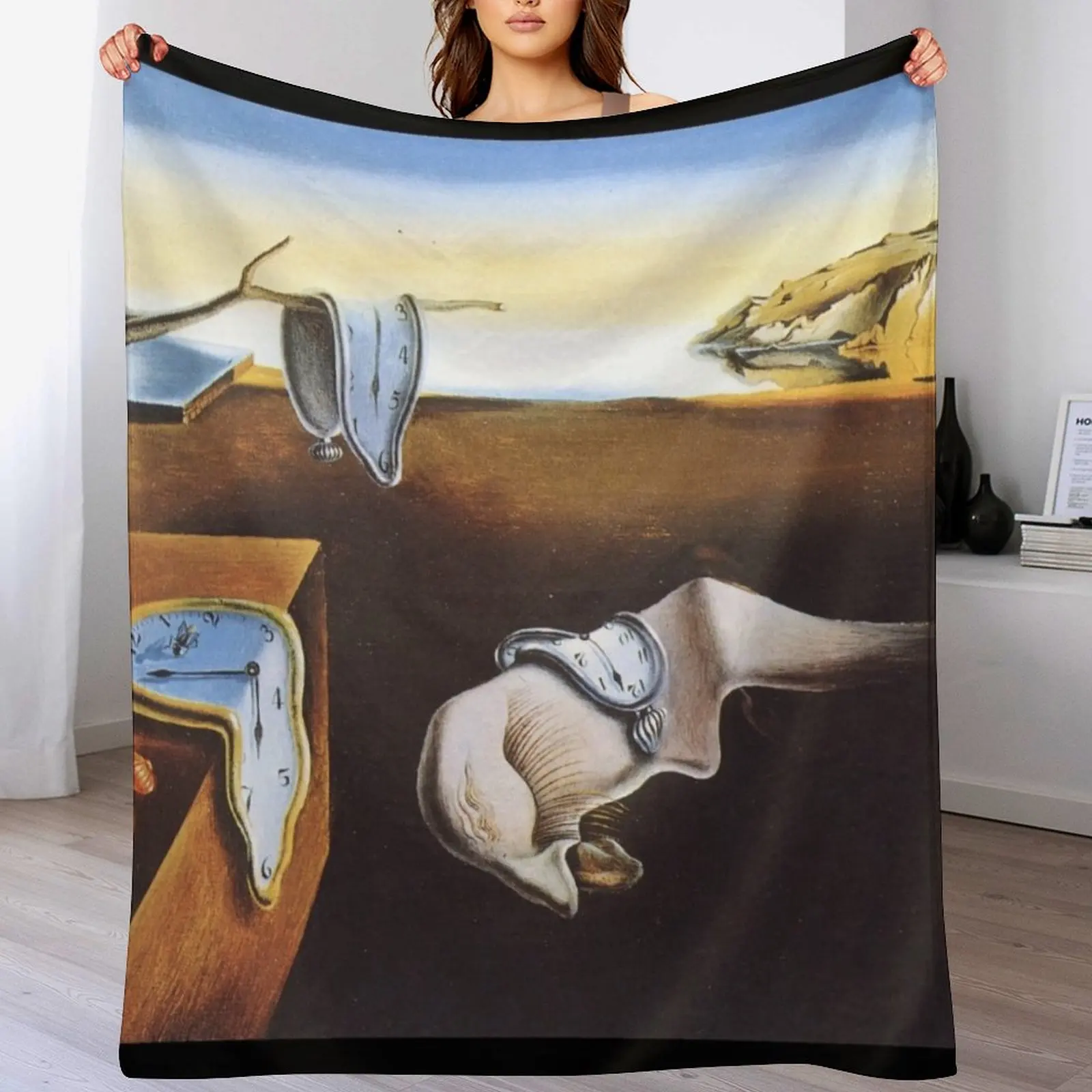 The Persistence Of Memory - Salvador Dali Throw Blanket blankets ands Blankets For Bed For Decorative Sofa sofa bed Blankets