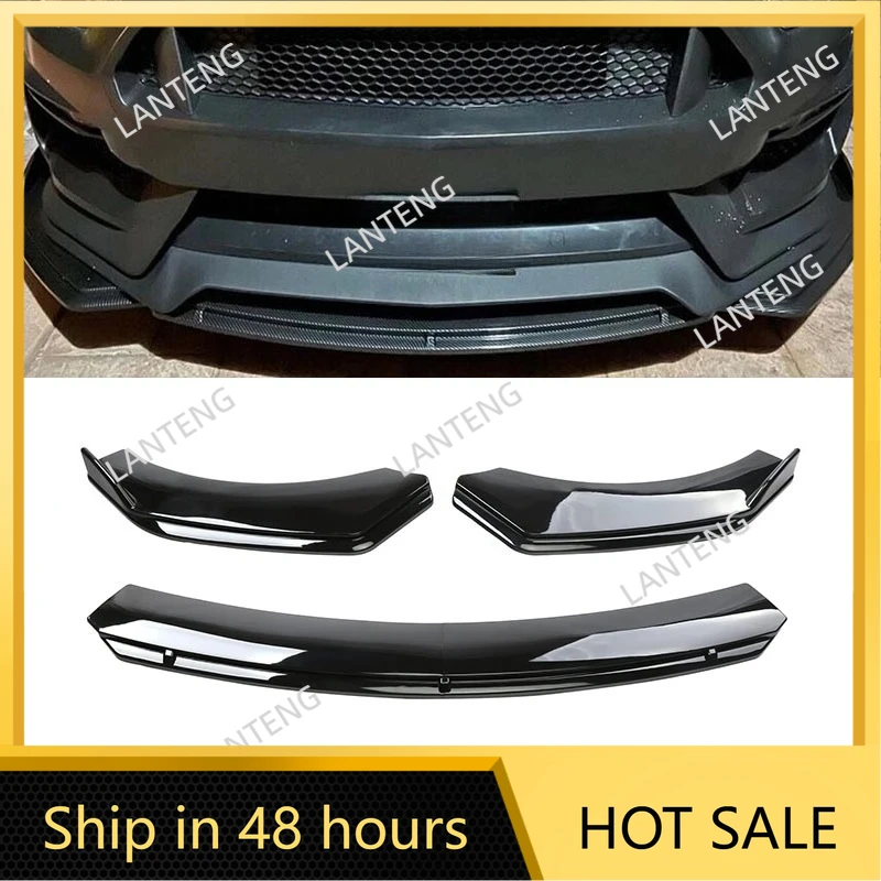 

Автомобильный передний бампер, спойлер, сплиттер, углеродное волокно для F0rd Mustang GT350, диффузор, защита, накладка, комплект кузова, протектор