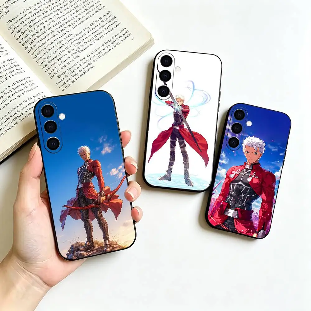 Fate zero Stay N-Night S-Shirou Soft Silicone phone Case for Samsung Galaxy A73//A72/A70/A53/A52/A51 - Black