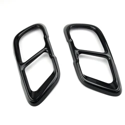 Car Exterior Accessories Tail Back Exhaust Muffler Tip Pipes Protective Covers Trim Fit For BMW X5 G05 X6 G06 X7 G07 2019 - 2022
