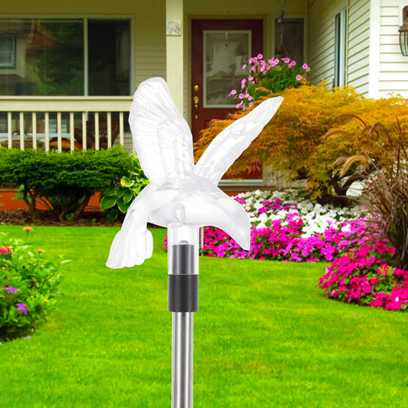 

1pc 【】Waterproof Solar Garden Light Outdoor Decorative Led Lawn Light Solar Powered Yard Lamp For Pathway Decoration