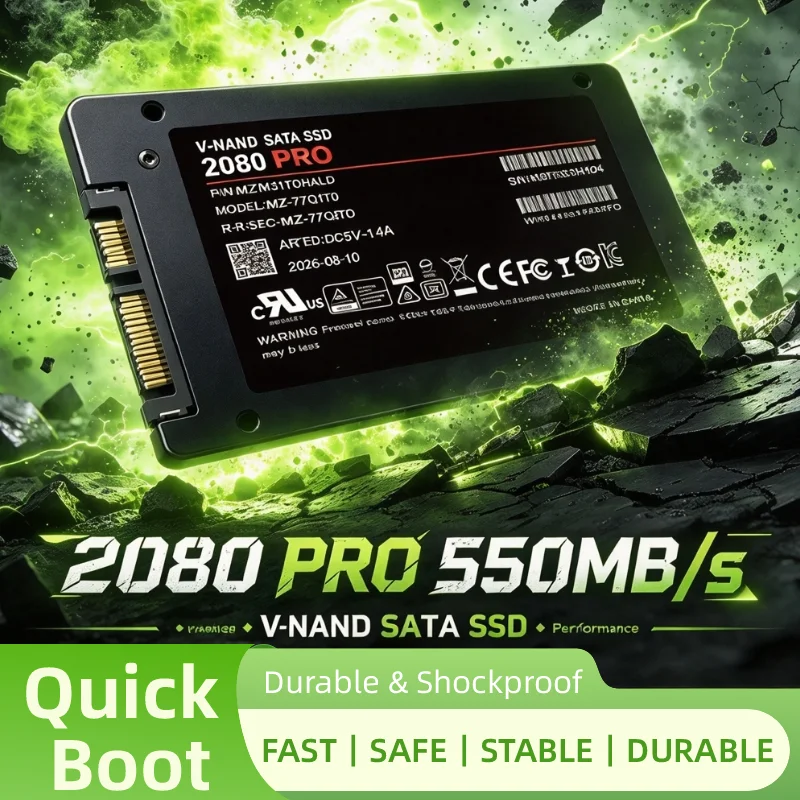 500GB 1TB 2TB 4TB 2080 PRO Internal HDD Hard Drive SSD Solid State Disk SATA3 2.5 Inch Microcomputer Laptop Desktop Notebook SSD