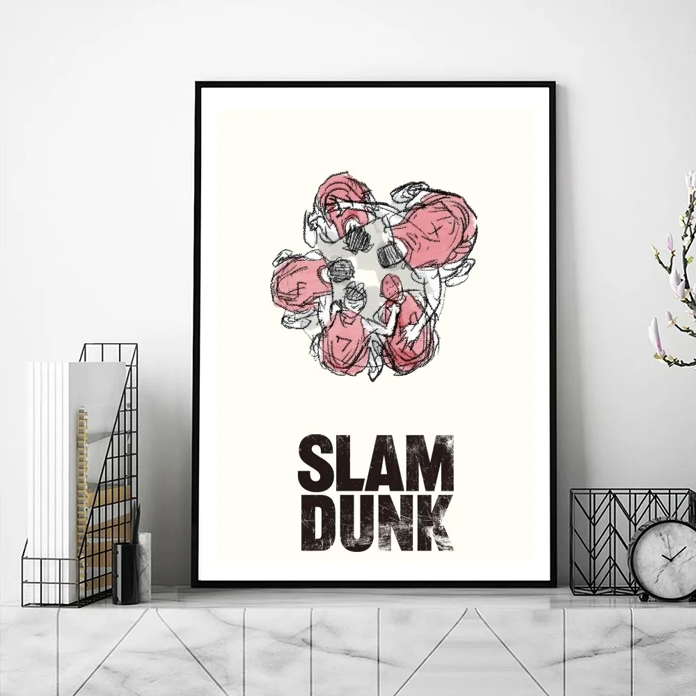 THE FIRST SLAM DUNK Poster Gallery Prints Self Adhesive Home Decor Decoration Wall Decals Living Room Sticker