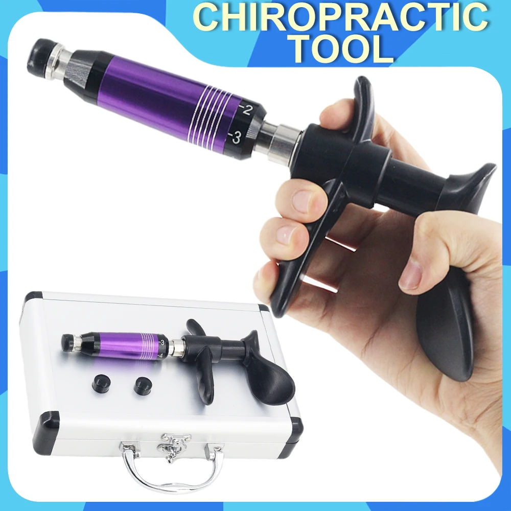 

2023 New 6 Level Adjustable Spine Chiropractic Instrument Manual Correction Gun Relief Cervical Pain One Heads Massager