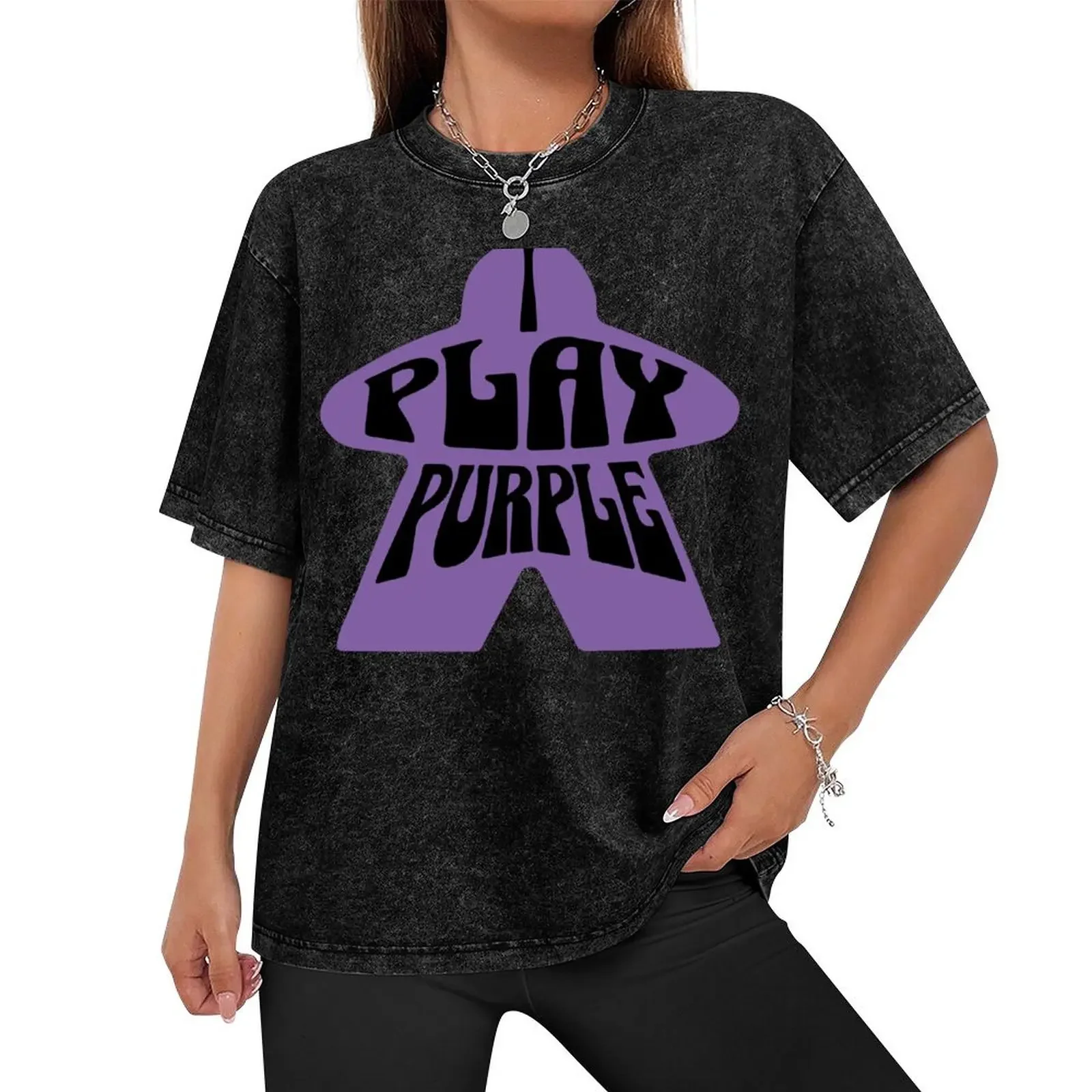 I Play Purple. Purple Reign - Board Game Enthusiasts, I Rule with Purple. T-Shirt Blouse heavyweights new edition shirts men