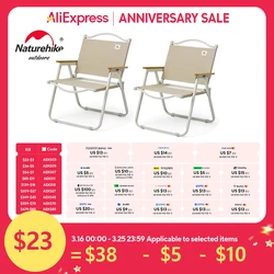 Naturehike Folding Chair FE01 Outdoor Camping Picnic Chairs Ultralight Garden Park Chair Family Travel Chair Fishing chairs