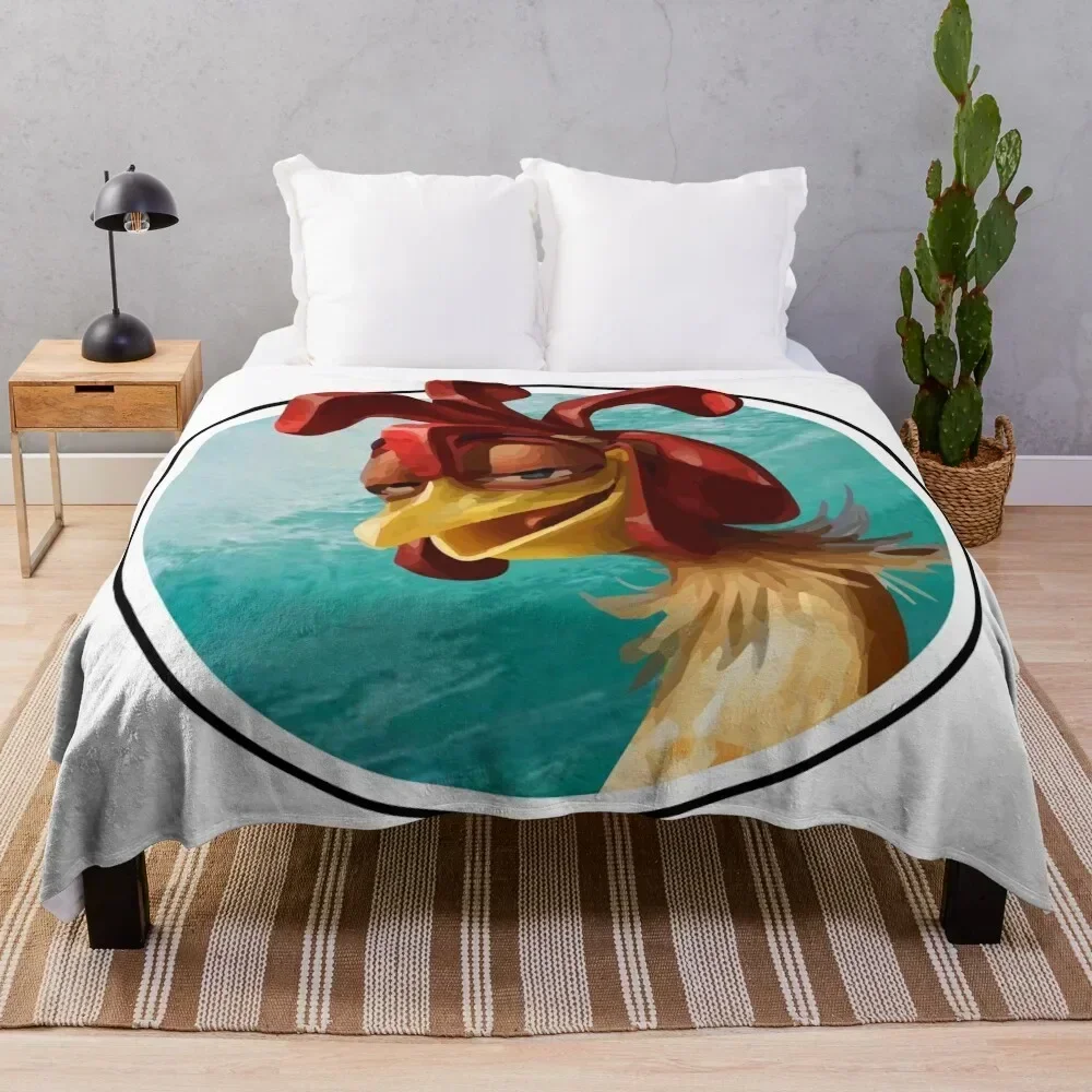 chicken joe surfs up - sweet surf Throw Blanket Cozy Home Blanket Gift for Christmas Holiday