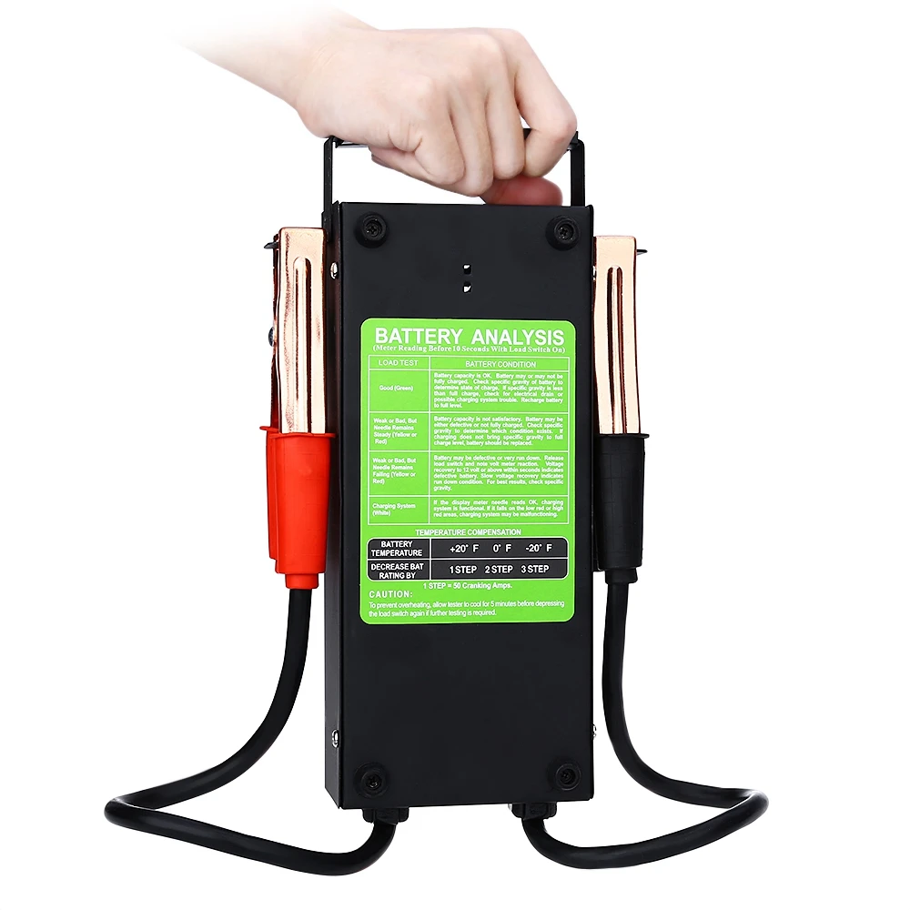 BT-100 Battery Load Tester and Voltmeter - 100 Amp Automotive Battery Load Checker 12V 100A / 6V 50A