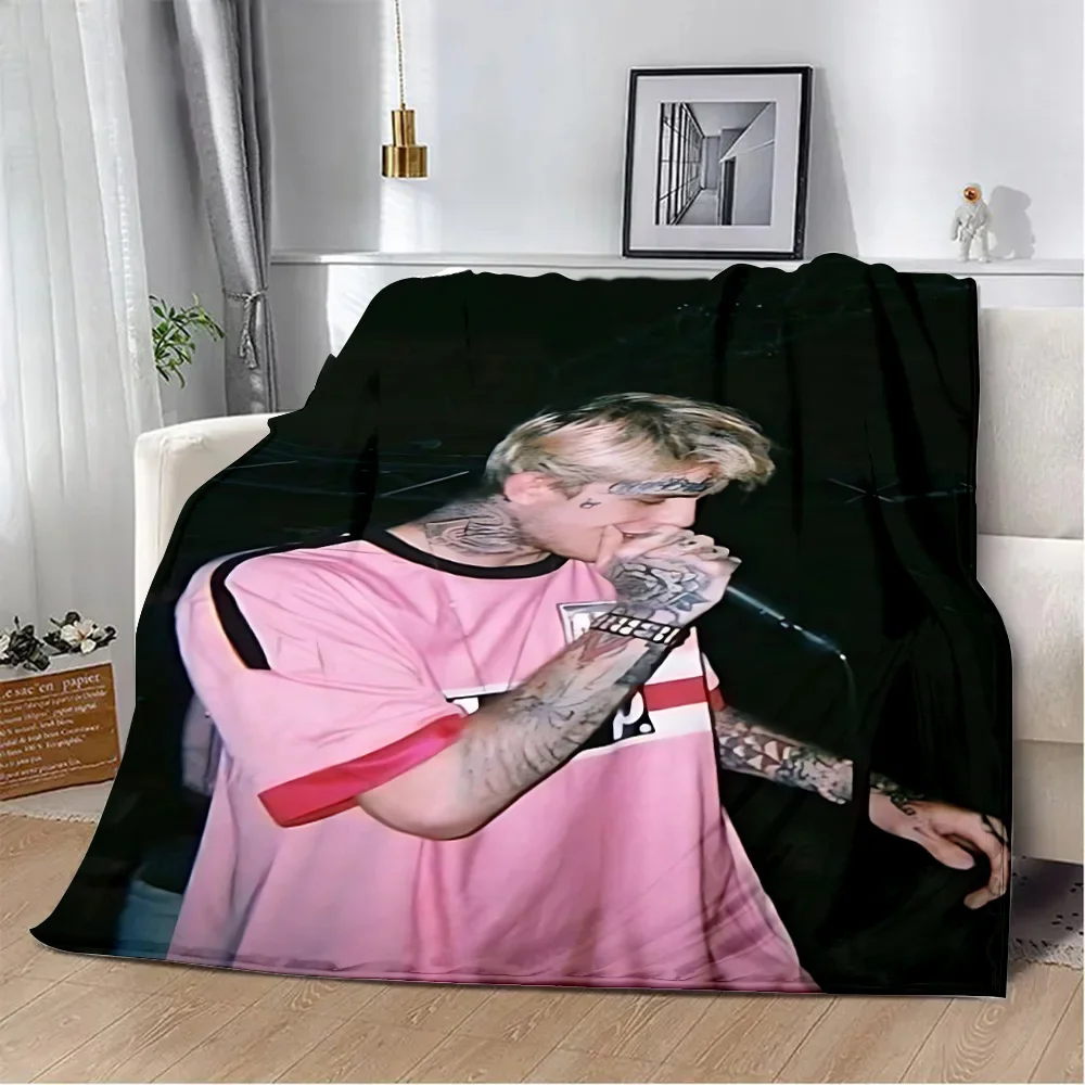 Hot Singer Printed Blanket Picnic Blankets Warm Blanket Soft and L-Lil P-Peep Comfortable Blanket Home Travel Birthday Gift