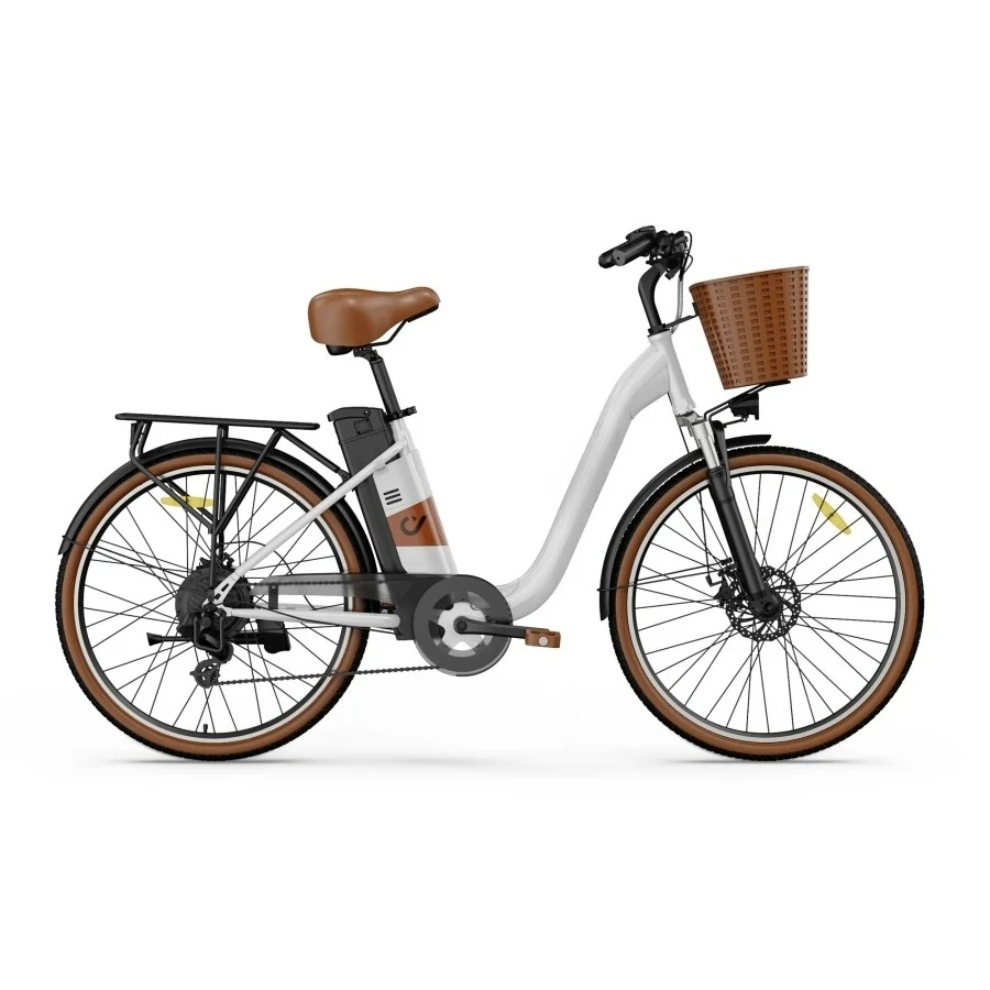 2024 NEW DYU C6 PRO Electric City Bicycle  48V Aluminum Alloy Frame Hidden Lithium Battery Cheap Electric Road Bike