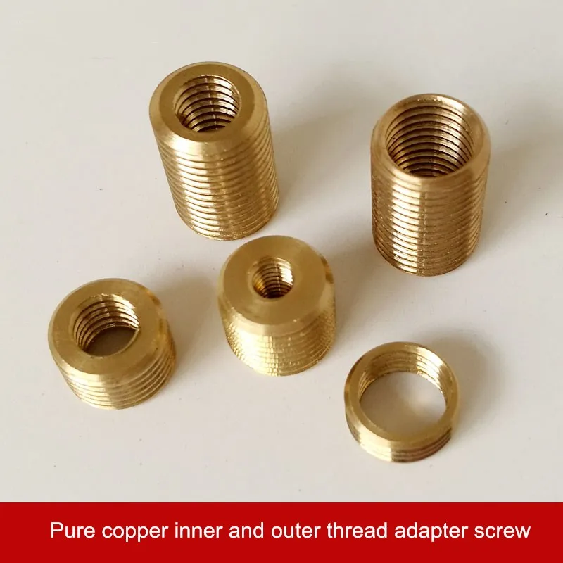 

10pcs/lot Pure Copper M12/M10 Converter To M8m6m4 Conversion Screw Internal and External Tooth Sleeve Adapter Screw Lamp DIY