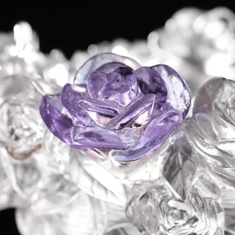 Crystal handmade lost wax casting romantic, home decoration luxury Valentine's Day gift