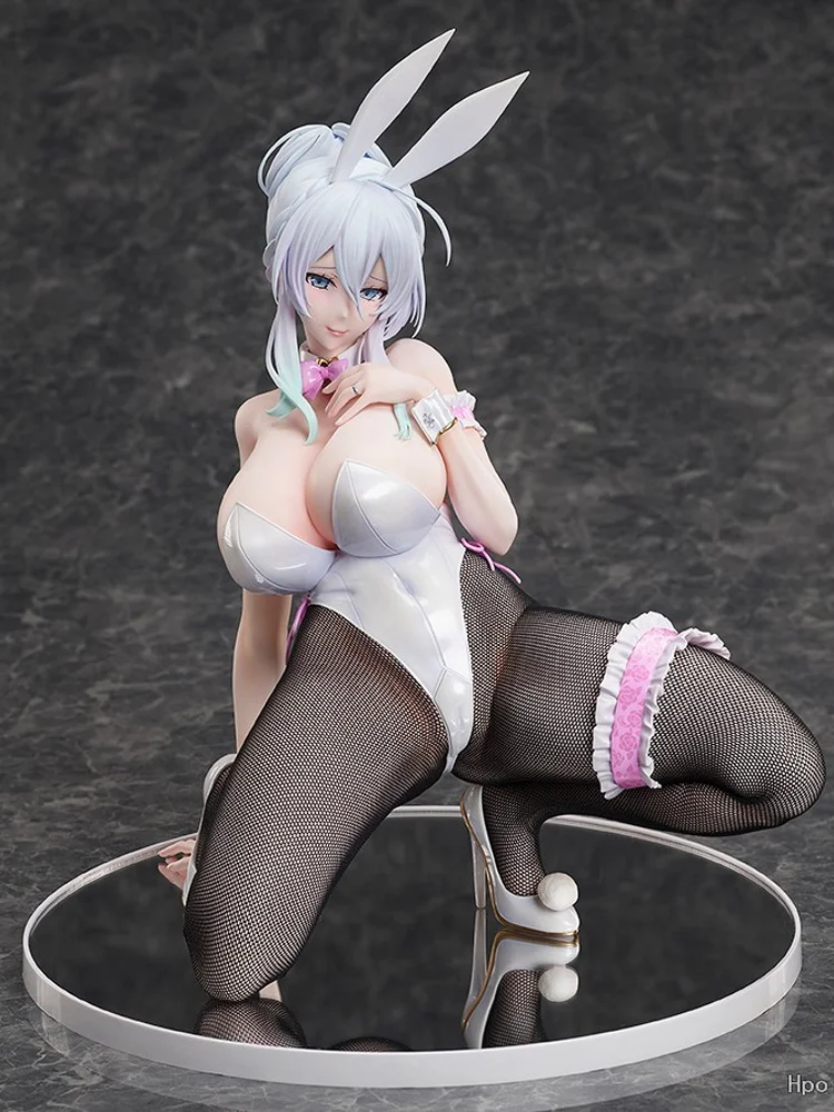 

Коллекционная статуэтка аниме-персонажа Мафую Юкино в масштабе 1/4, в позе сидящей на коленях девушки-кролика, в коробке, для декора рабочего стола, украшение для фанатов аниме