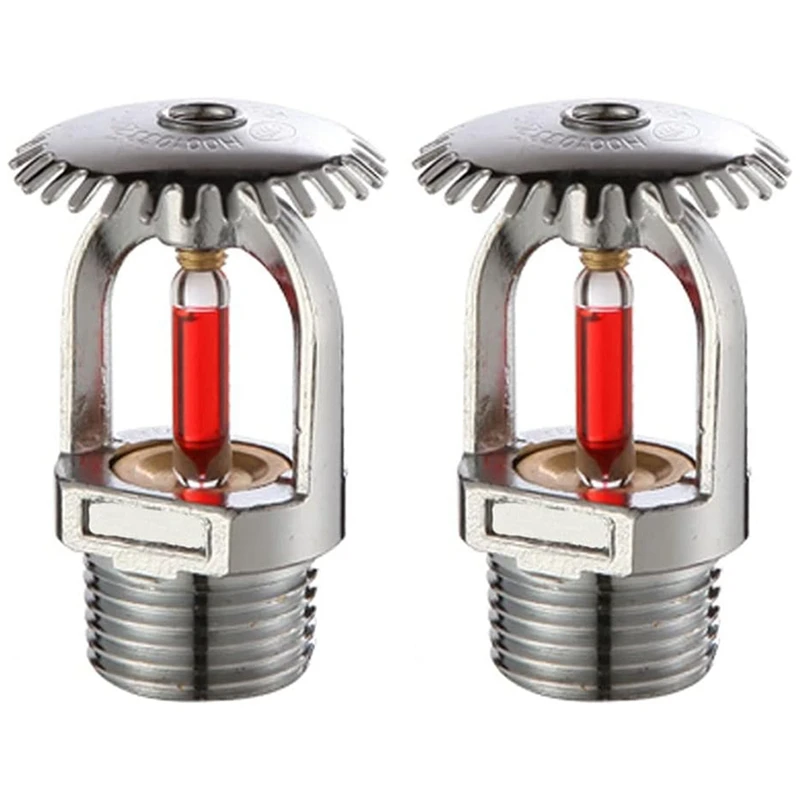 ABNO-5Pcs رأس رشاشات الحريق 155 ℉ ، الرشاشات المستقيمة - رش الماء برأس 68 ℃   استجابة سريعة 1/2 بوصة خيط NPT